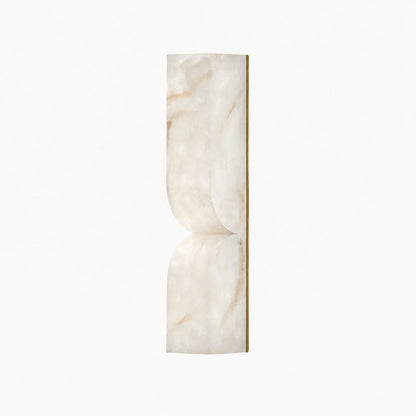Albesque Curved Wall Lamp - Modern Alabaster Wall Lamp for Bedrooms and Living Rooms