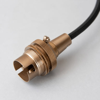 Moderne Pendelleuchte aus Messing von Plaitar – Minimalistische Deckenleuchte mit geflochtenem Kabel für Flure