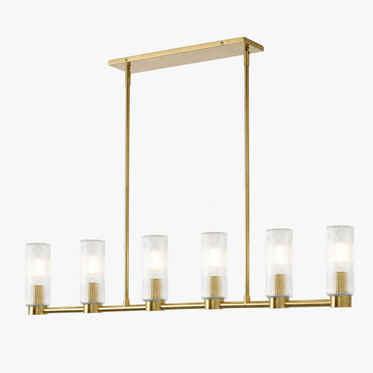 Rivora Kronleuchter aus geriffeltem Glas – Elegantes, geripptes, langlebiges Design
