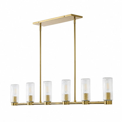 Rivora Kronleuchter aus geriffeltem Glas – Elegantes, geripptes, langlebiges Design
