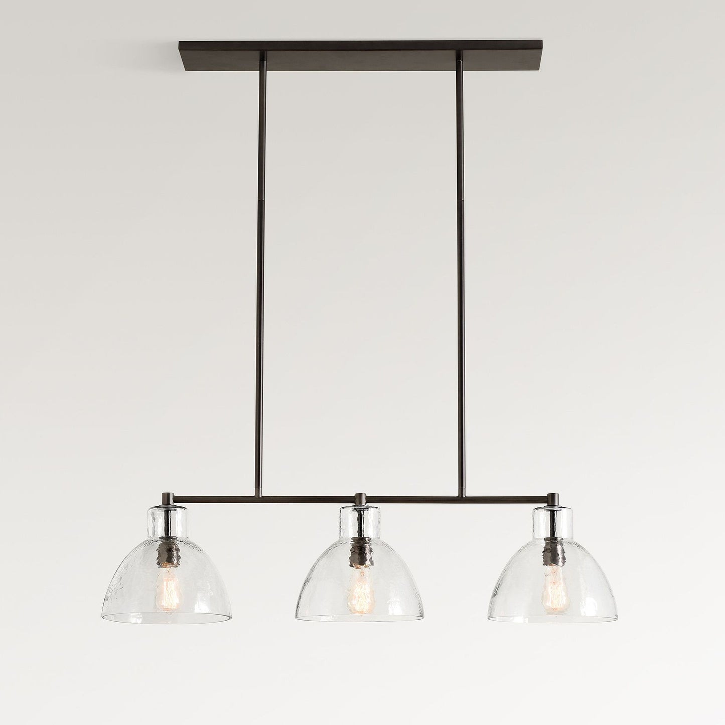 Glavira Recycled Glass Linear Chandelier - Elegant Modern Lighting