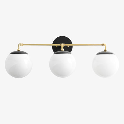 Glorica Glass Wall Sconce - Modern Vintage Vanity Light Fixture