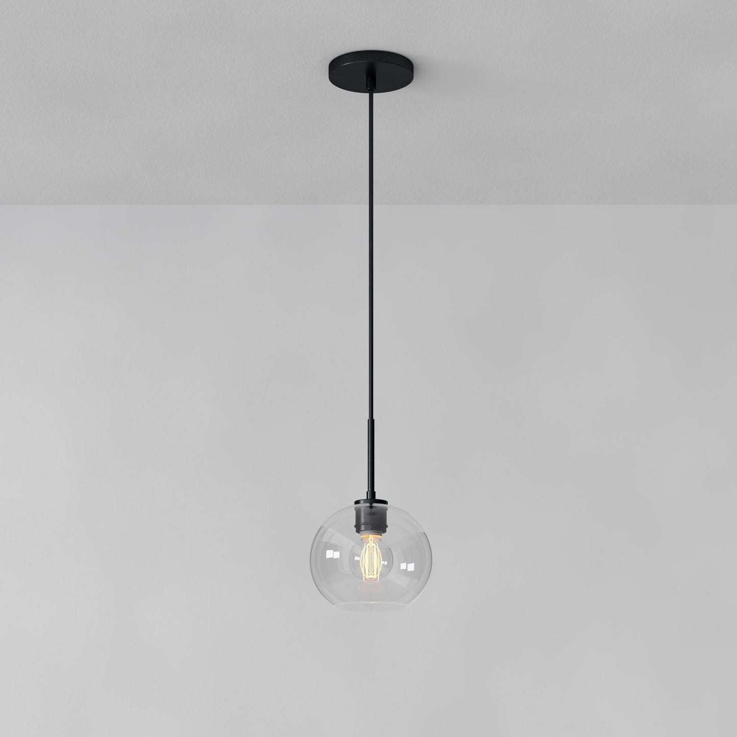 Selvion Sculptural Globe Pendant Light - Modern Glass Pendant Lamp - Sleek Design