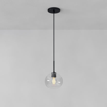 Selvion Sculptural Globe Pendant Light - Modern Glass Pendant Lamp - Sleek Design