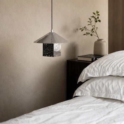Bauhaus Hollow Silver Single Pendant Light
