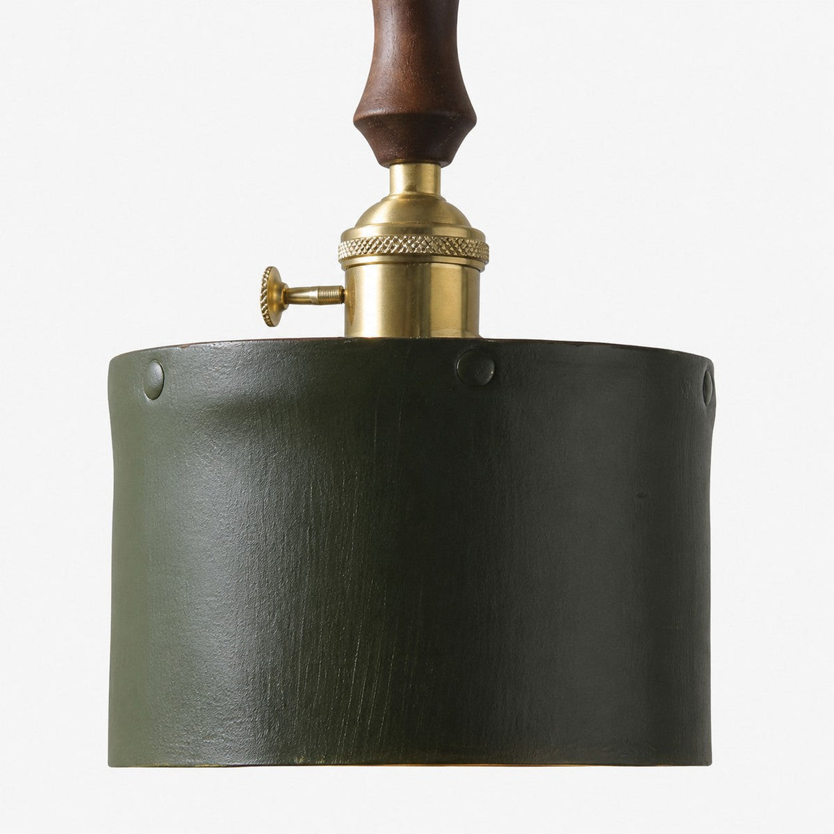 Modern Minimalist Leather Shade Pendant Light