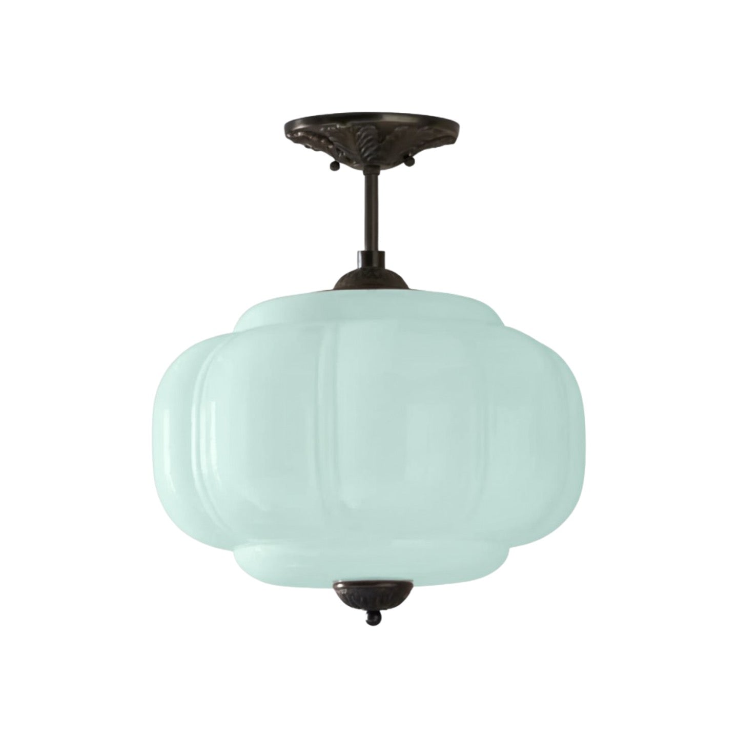 Eloise Pendant Light - Vintage Milk Glass Pendant Light