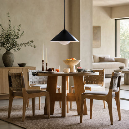 Brivana Adjustable Pendant – Cone Shade Light for Kitchen or Dining