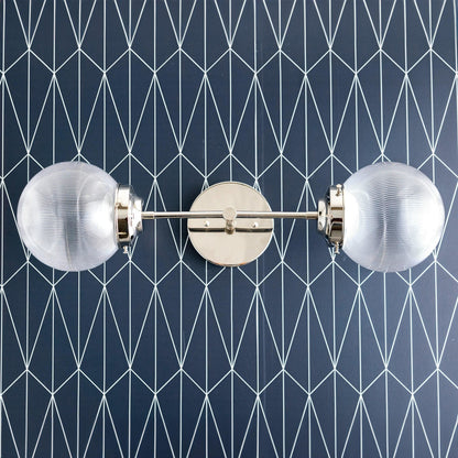 Lumio Globe Versatile Vanity Sconce - Dimmable Light for Bathroom and Hallway Use