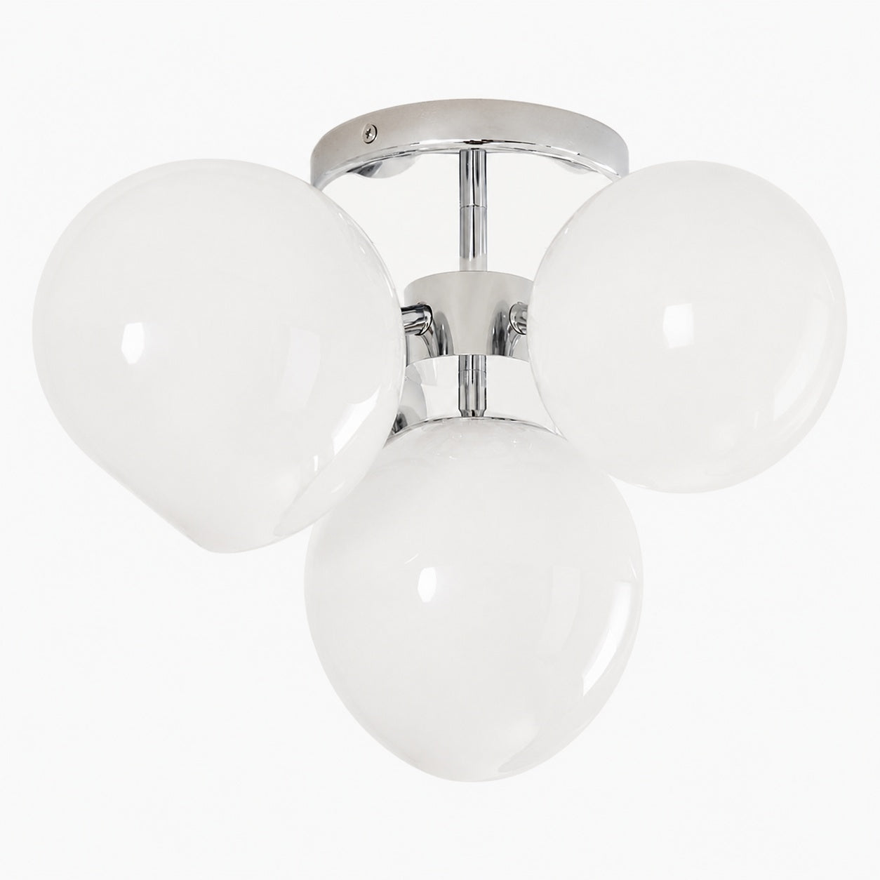 Brina Glass 5-Light Flush Mount - Minimalist Glass Ceiling Fixture