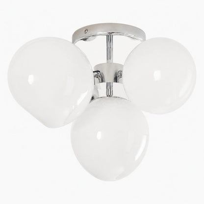 Brina Glass 5-Light Flush Mount - Minimalist Glass Ceiling Fixture