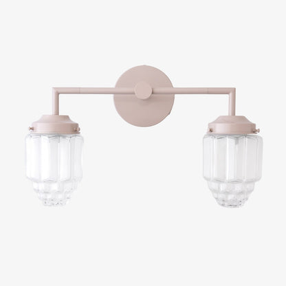 Tierlux Glass Colorful Geometric Art Deco Wall Sconce – Modern Vanity Light for Bathrooms