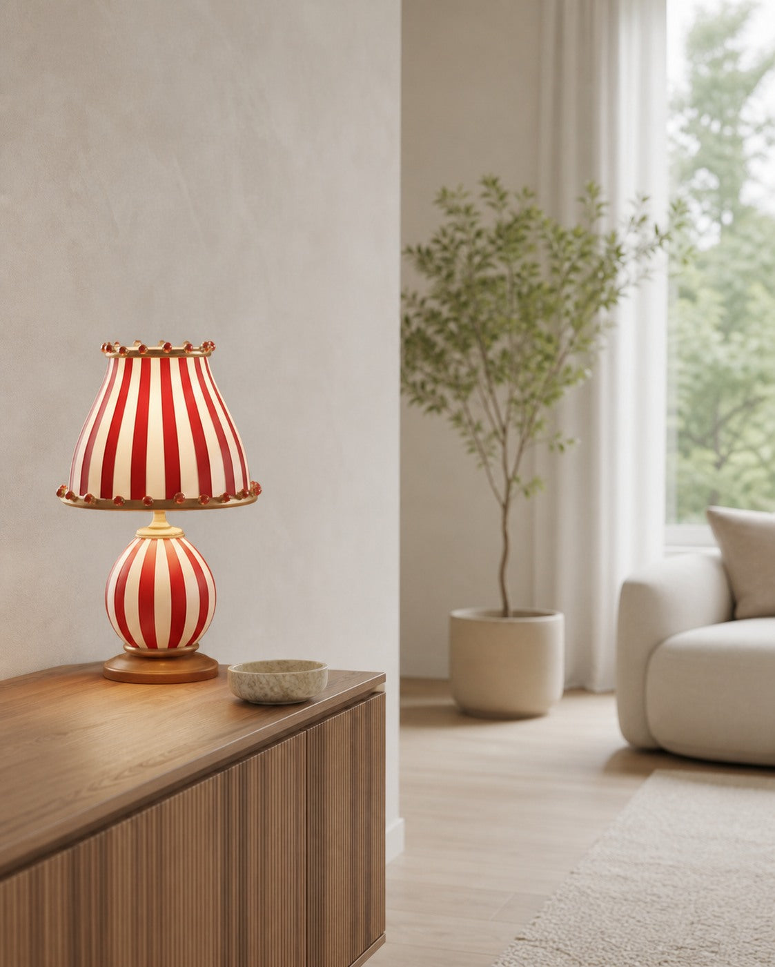 Festilo Playful Sculptural Table Lamp with Dome Shade – Modern Accent Design for Living Room