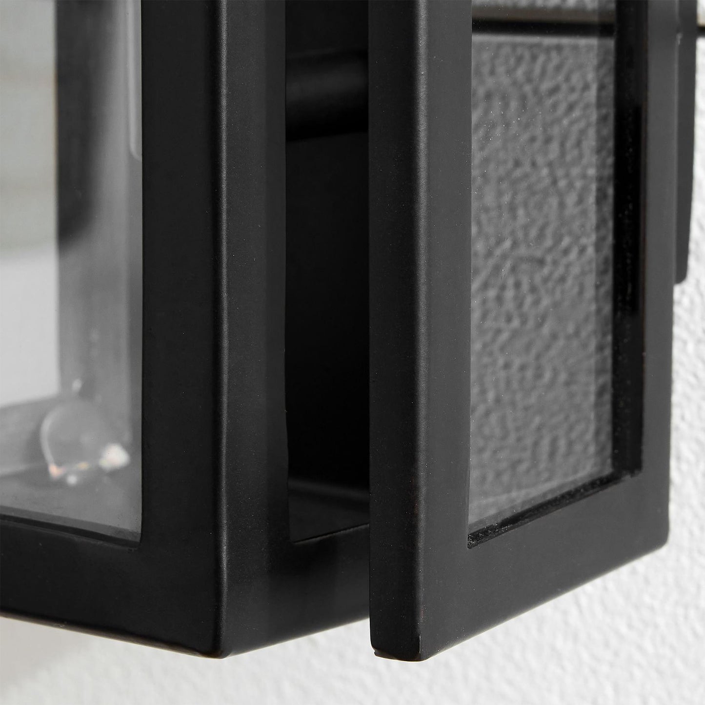 Ferrix Industrial Wall Lamp – Iron & Glass for Garden & Patio