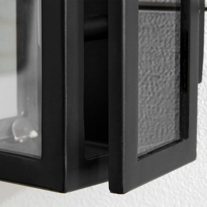 Ferrix Industrial Wall Lamp – Iron & Glass for Garden & Patio