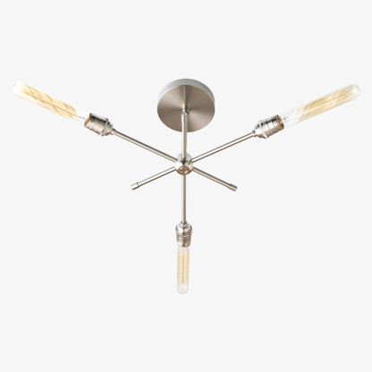 Mobilux Line Industrial Chandelier - Modern Ceiling Light Fixture for Home