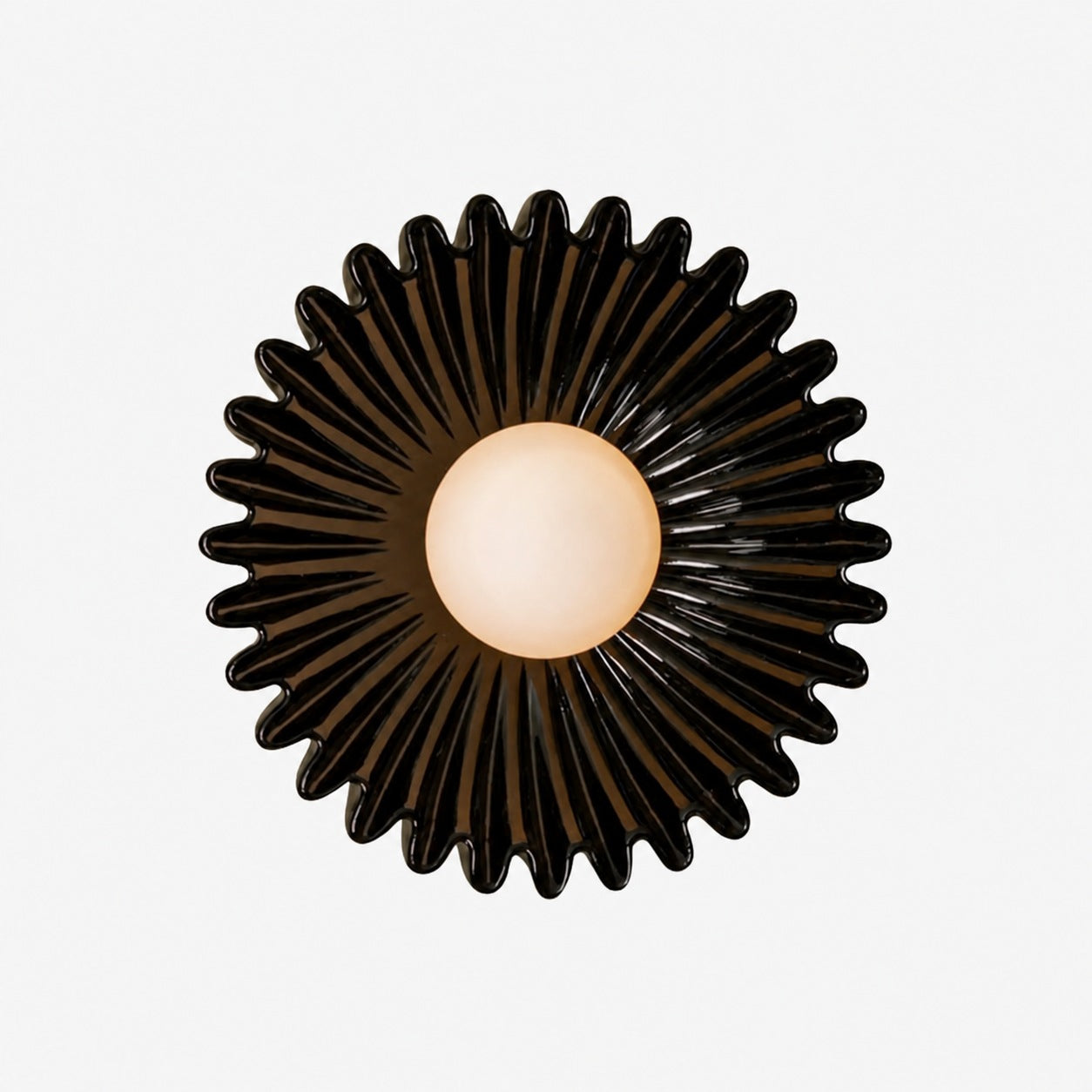 Glova Nordic Floral Ceramic Wall Light – Sculptural Accent Wall Lamp for Bedroom, Hallway, Living Room