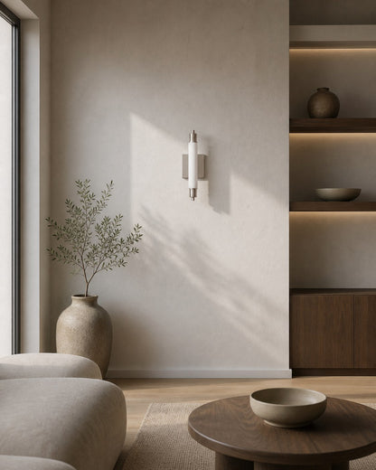 Ornato Luxe Moderne Vanity-Wandleuchte – Art-Deco-Wandleuchte mit Zylinderschirm