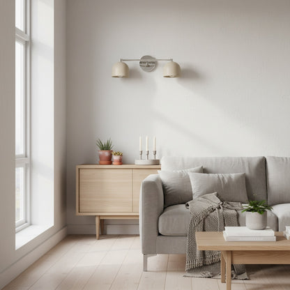 Metio Dome Mid-Century Deep Ball Vanity Lamp - Brass Wall Sconce