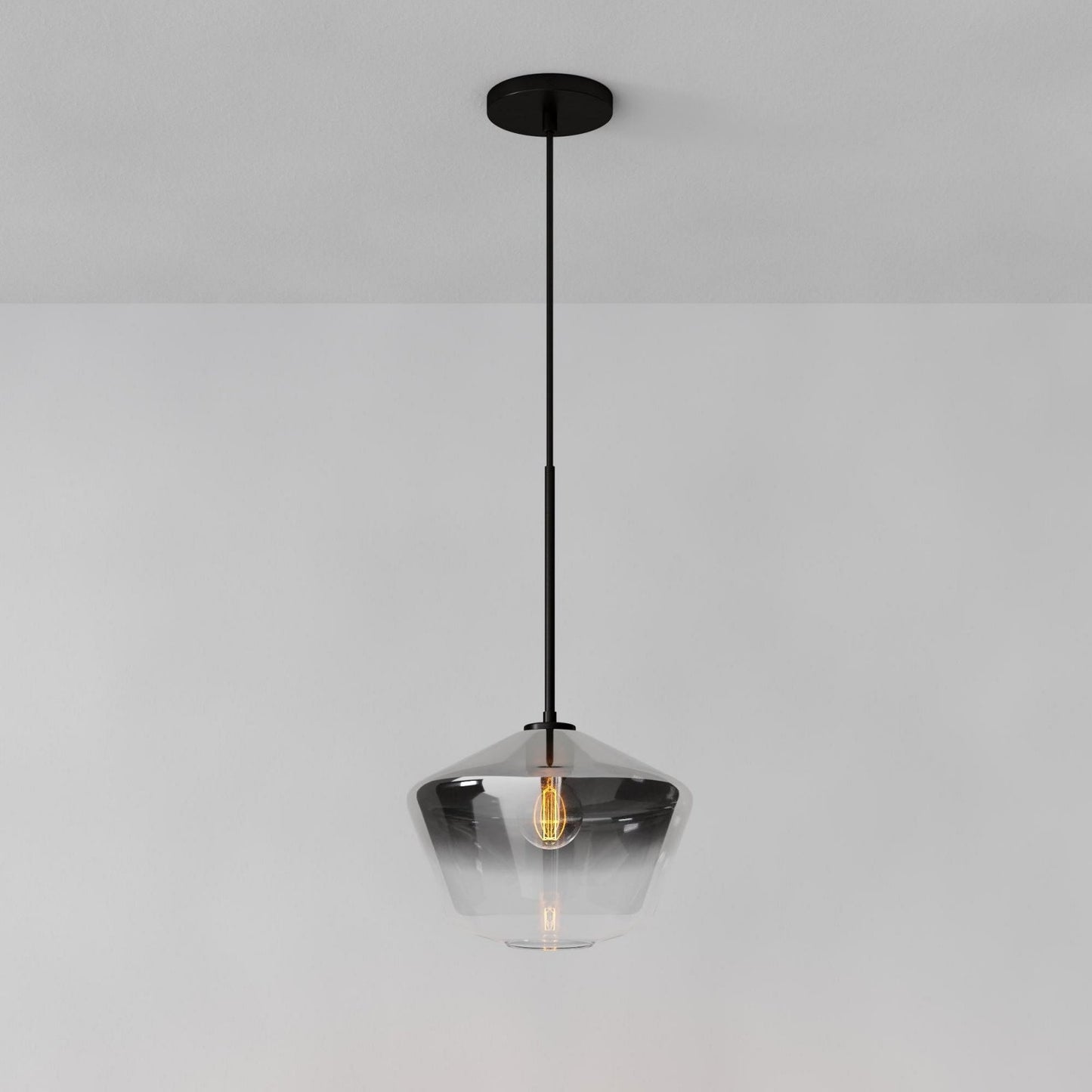 Merin Transparent Glass Sculpture Geometric Chandelier