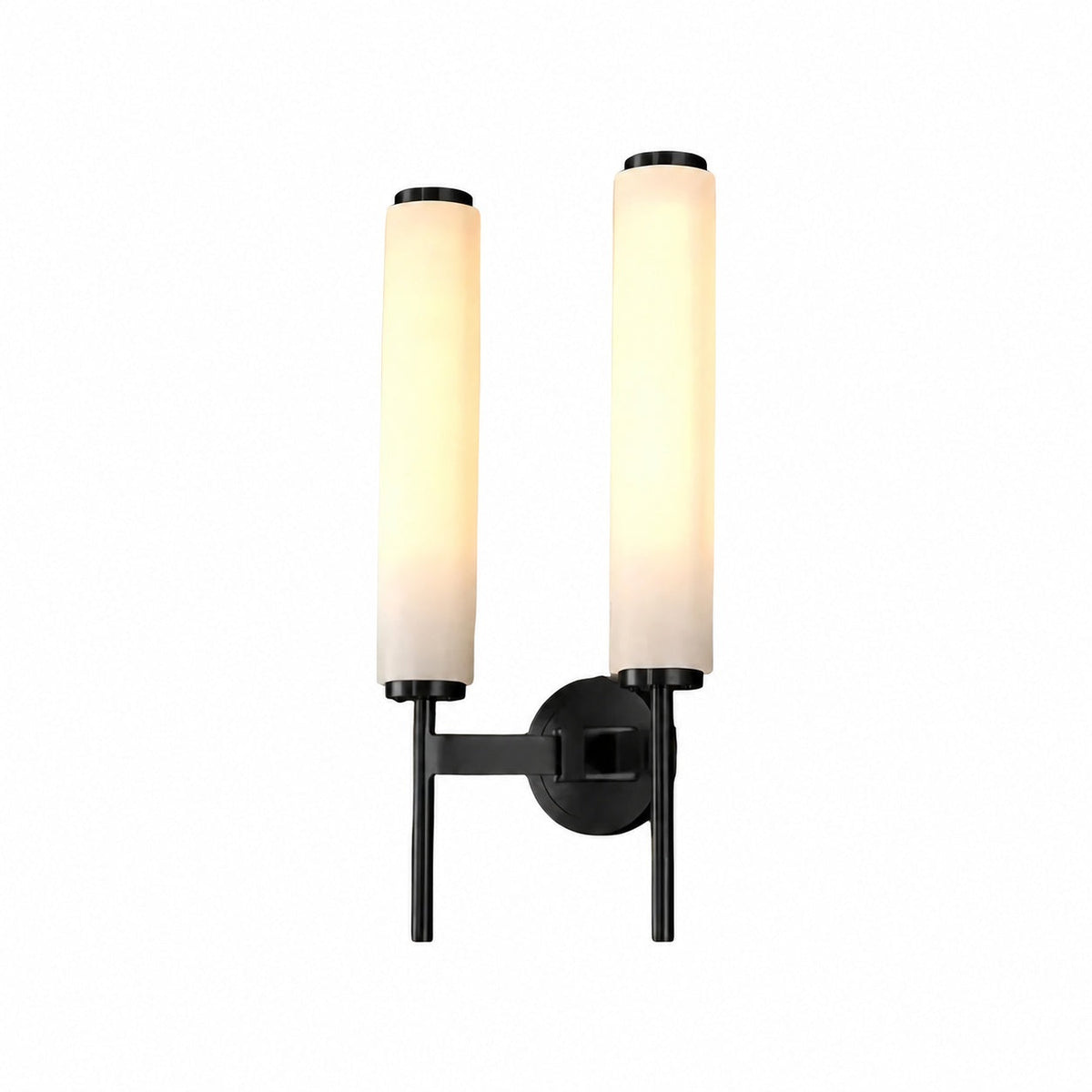 Solaryx Modern Alabaster Wall Sconce - Sculptural Living Room Mounted Light