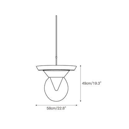 Eirene Glass Pendant Lamp