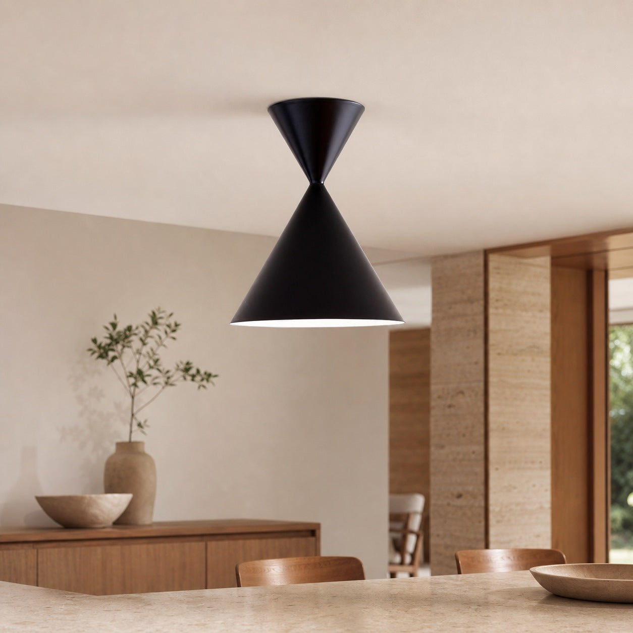 Brivana Semi Flush Deckenleuchte – Minimalistisches Design für Schlafzimmer & Wohnzimmer