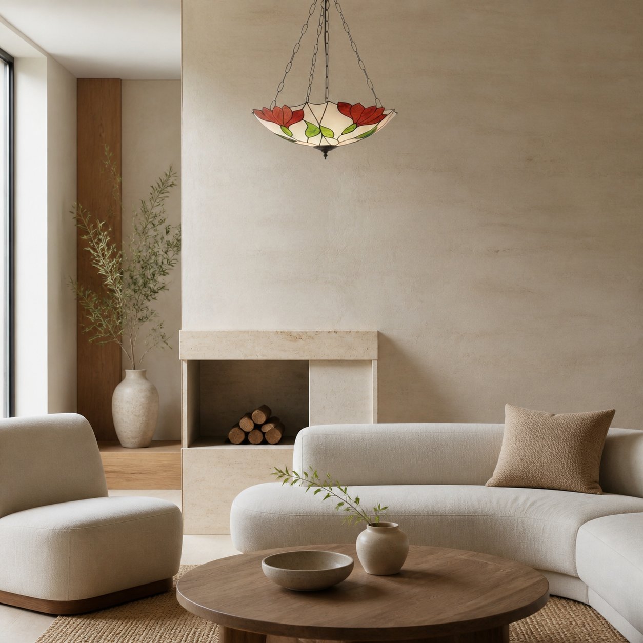TF Botanica Florale Glas-Decken- und Pendelleuchten – Leuchten im Kunstglas-Stil für Räume