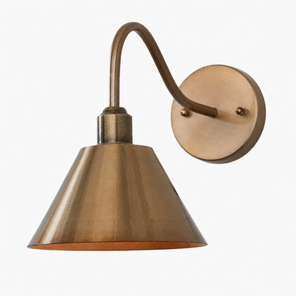 Narix Tapered Metal Wall Sconce - Clean Industrial Design in Contemporary Style for Bedroom and Lounge