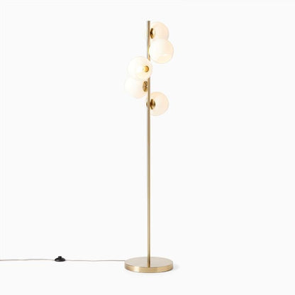 Brina Glass Multi-Light Floor Lamp - Modern Standing Light with Elegance