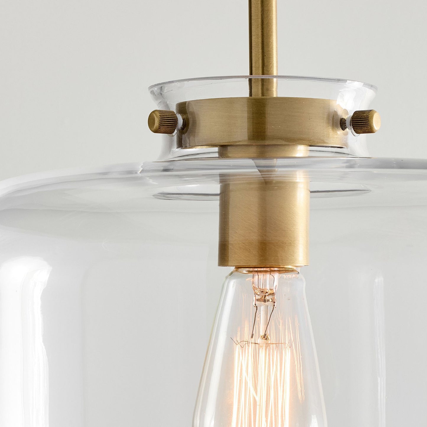 Sterling Minimalist Glass Pendant Collection - Vintage Brass Lighting Design