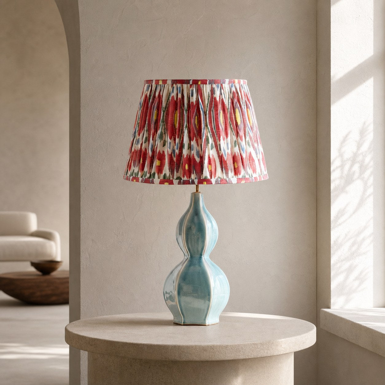 Thalune Table Lamp in Seaweed Ceramic – Sculptural Coastal Glow for Bedrooms and Living Rooms