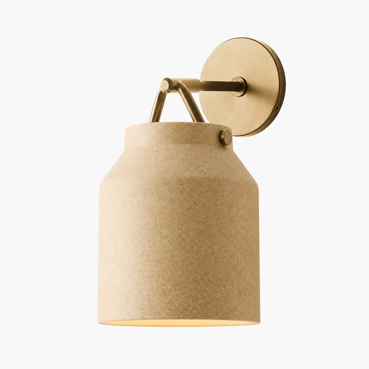Hanton Moderne, minimalistische Wandleuchte aus Messing und Glas – feuchtigkeitsbeständig für Badezimmer
