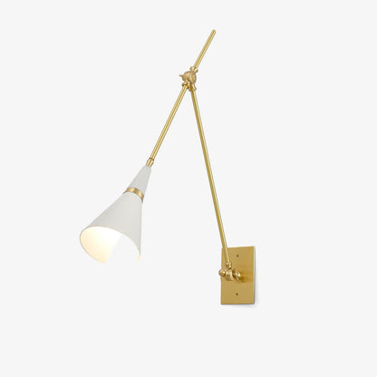 Magari Mid Century Wandleuchte Messing Schwenkbar