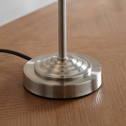 Tela Tischleuchte mit 1 oder 3 Leuchten – Modernes Leinen- und Metalldesign für Nachttisch oder Wohnzimmer