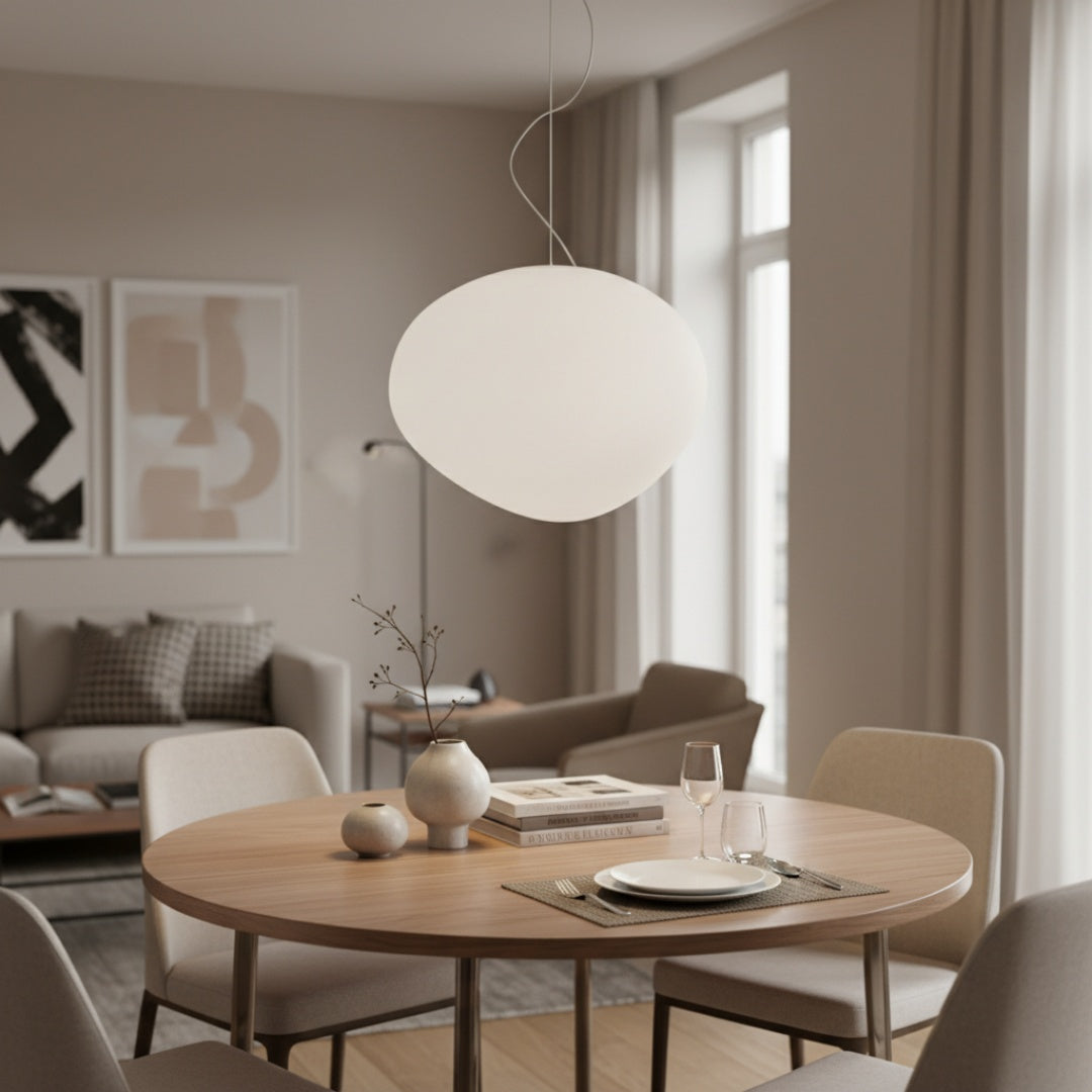 Stonea Contemporary Hanging Pendant Light – Artistic Hanging Pendant Light for Modern Interior Spaces N17
