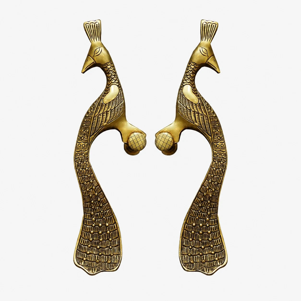 Handcrafted Brass Animal Door Handles 23