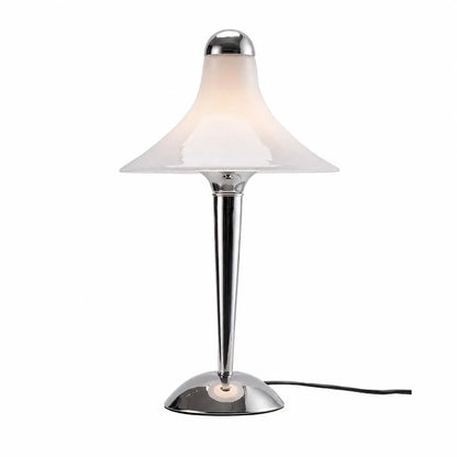 White trumpet table lamp product view