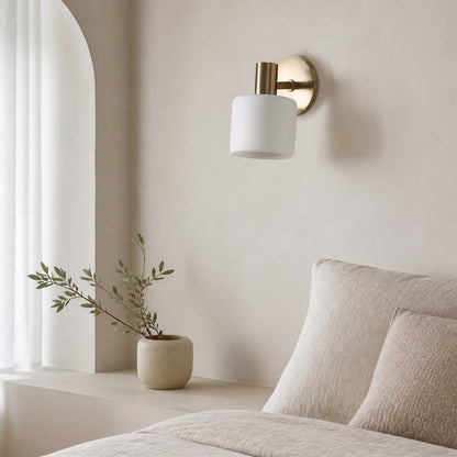Cerova Modern Ivory Porcelain Sconce – Soft Organic Wall Light