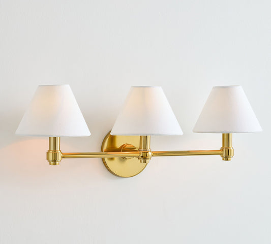 Everett Metal Triple Sconce