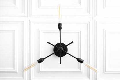 Mobilux Line Industrial Chandelier - Modern Ceiling Light Fixture for Home