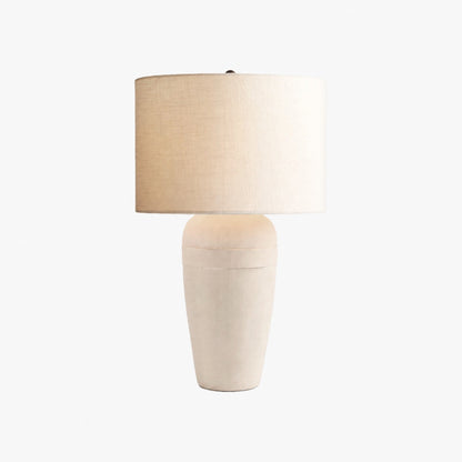 Ceruna Table Lamp with Textured Ceramic Base and Soft Glow for Bedroom Nightstand