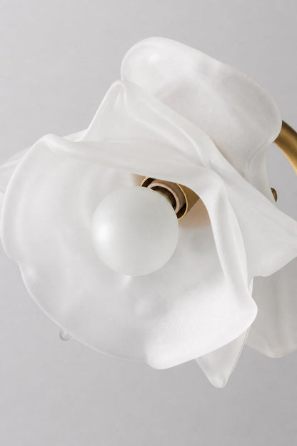 Revalis Glasblumen-Wandleuchte – Moderne florale Wandleuchte