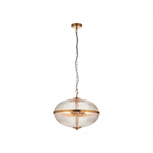 Moderne Luntra Pendelleuchte mit mehreren Leuchten und strukturiertem Glas für Schlafzimmer und Flure