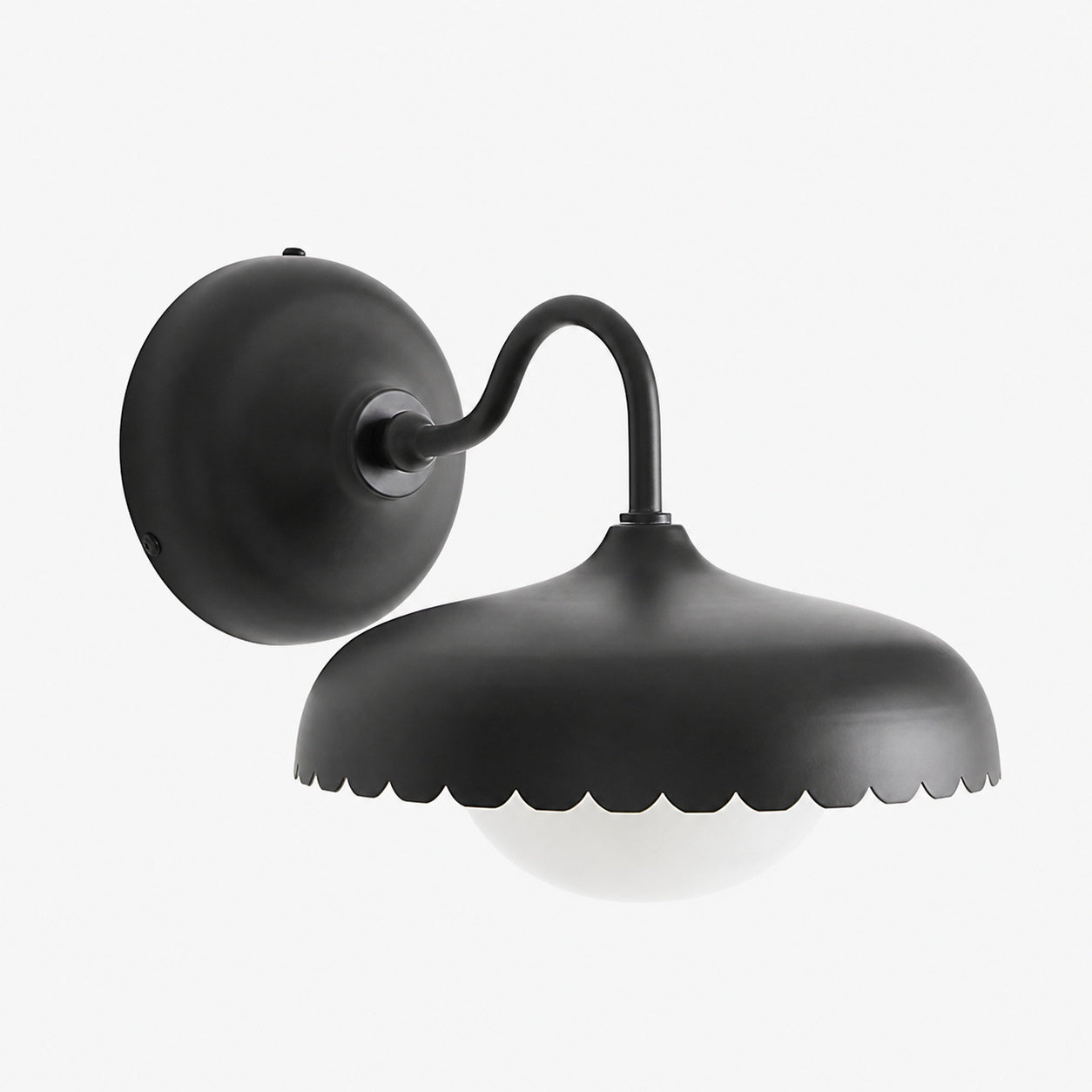 Rayla ScallopEdge Wandleuchte - Moderne Metall Außen Lampe für Terrasse, Balkon oder Veranda