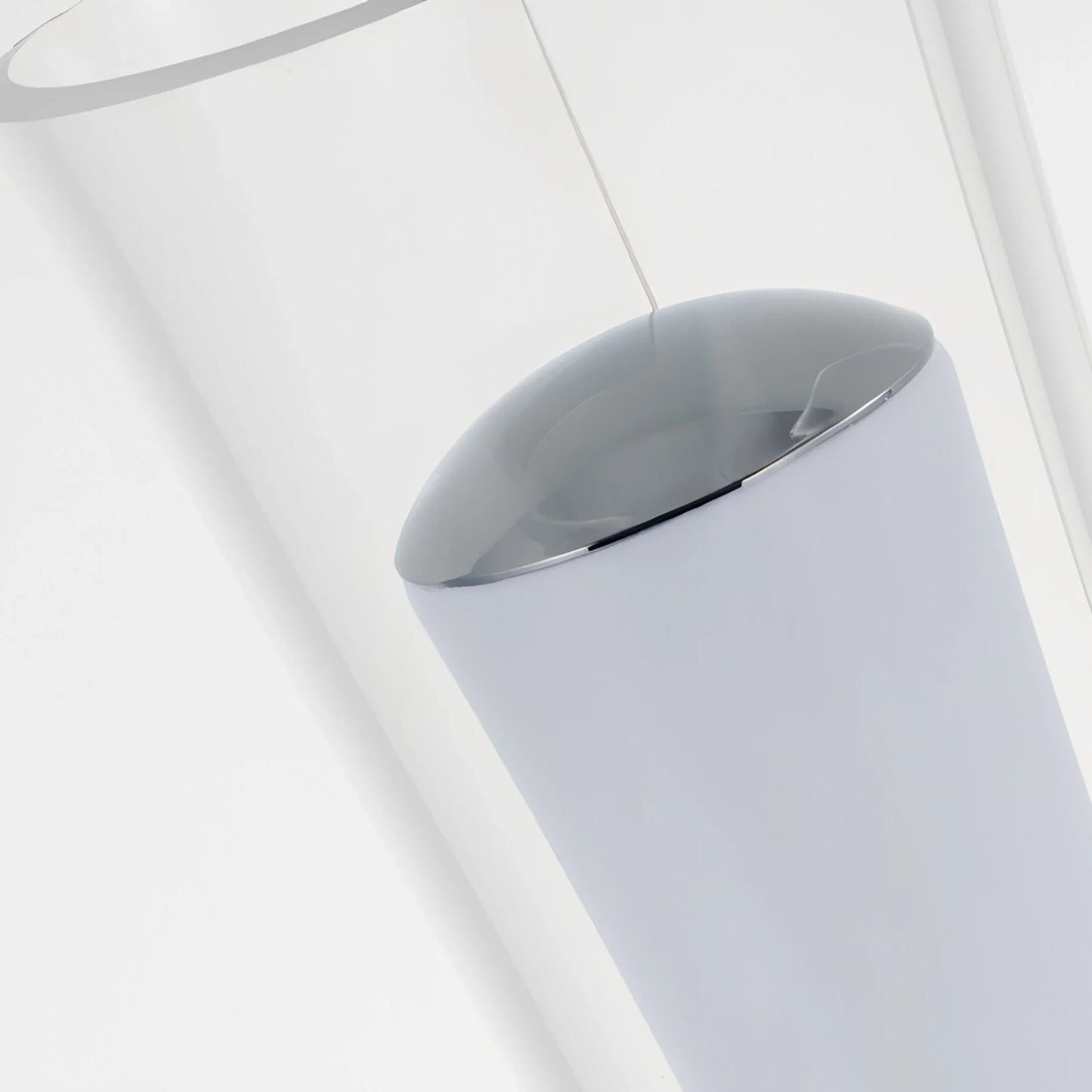 Clear curved shade detail