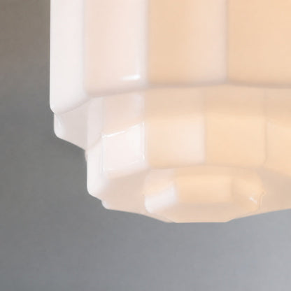 Vexrona Tiered Glass Shade Flush Mount – Contemporary Lighting for Bedrooms and Hallways