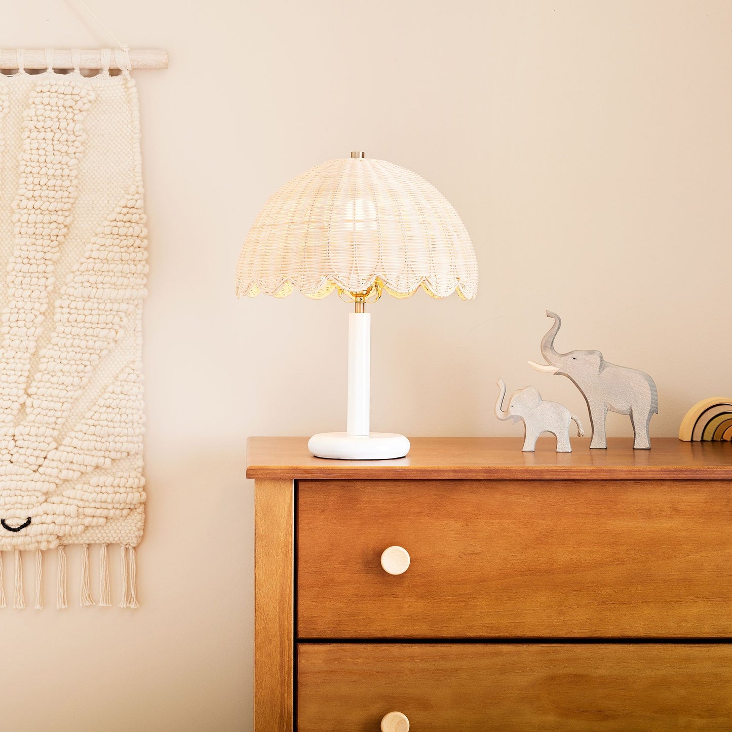 Olvara Rattan Bubble Tischlampe für Kinder – Gemütliche Tischbeleuchtung im Boho-Stil