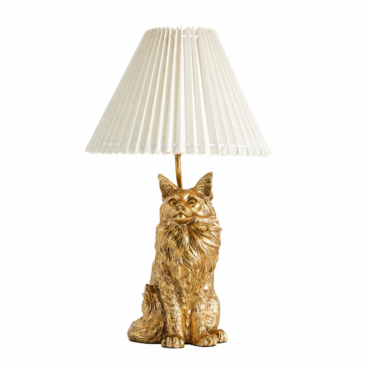 Pawdia Einzigartige Tischlampe – Dekorative Keramik-Tier-Nachttischlampe