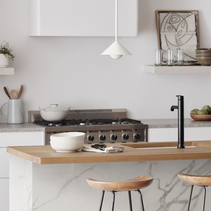 Brivana Adjustable Pendant – Mid-Century Cone Light for Kitchen & Dining